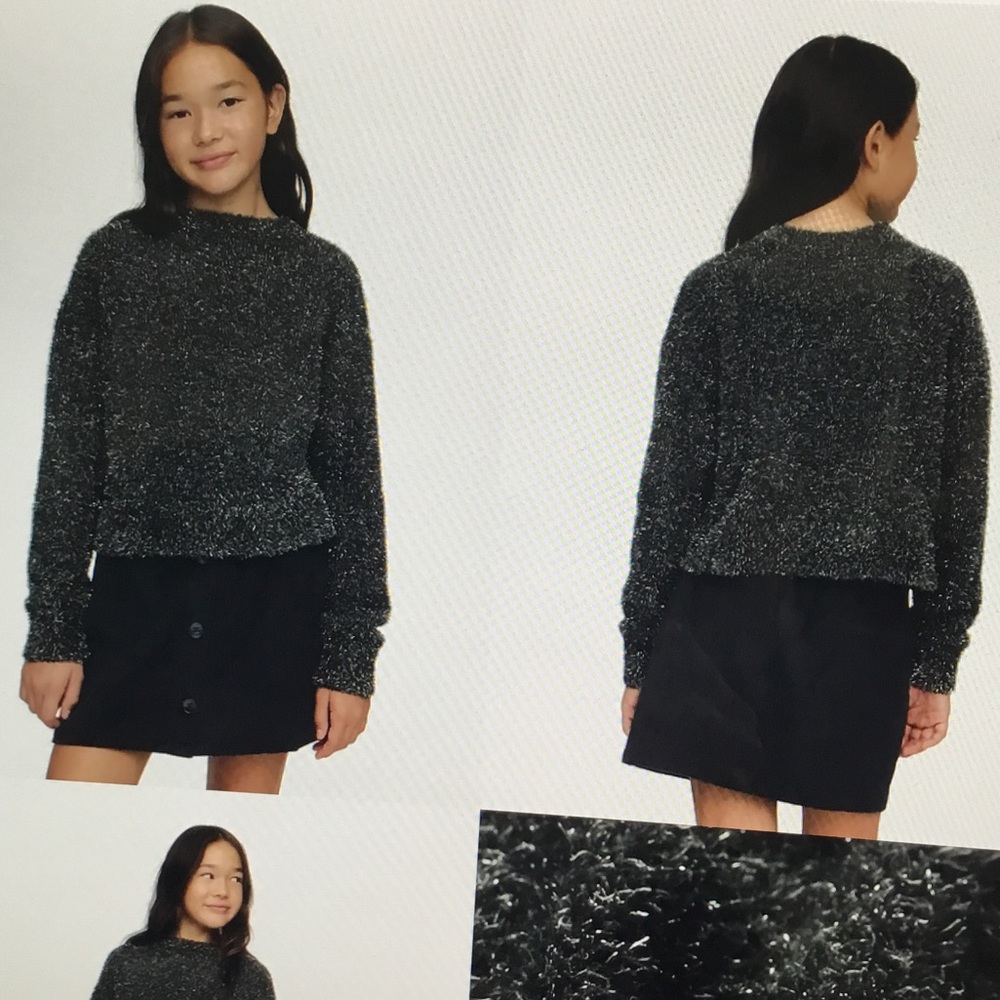 Gap Kids Fuzzy Metallic Sweater